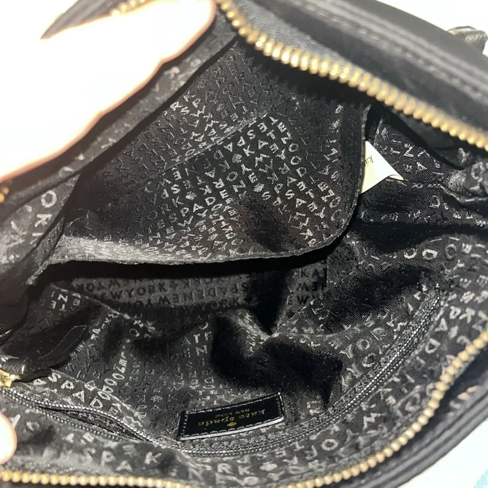 Kate Spade New York Dawn Nylon Flat Crossbody Bag Purse in Black